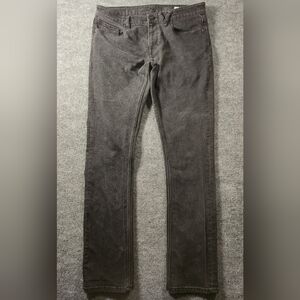 Volcom‎ Black True To This Modern Straight Denim Jeans Size 33